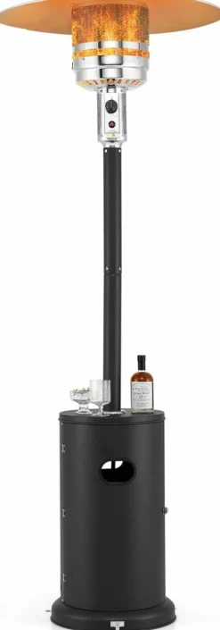 Tangkula 50,000 BTU Propane Outdoor Heater, Patio Heater with Strengthened Stainless Steel Burner