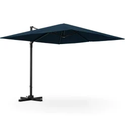 TANGKULA 9.5 FT Cantilever Patio Umbrella, Outdoor Square Offset Umbrella with 360-degree Rotation