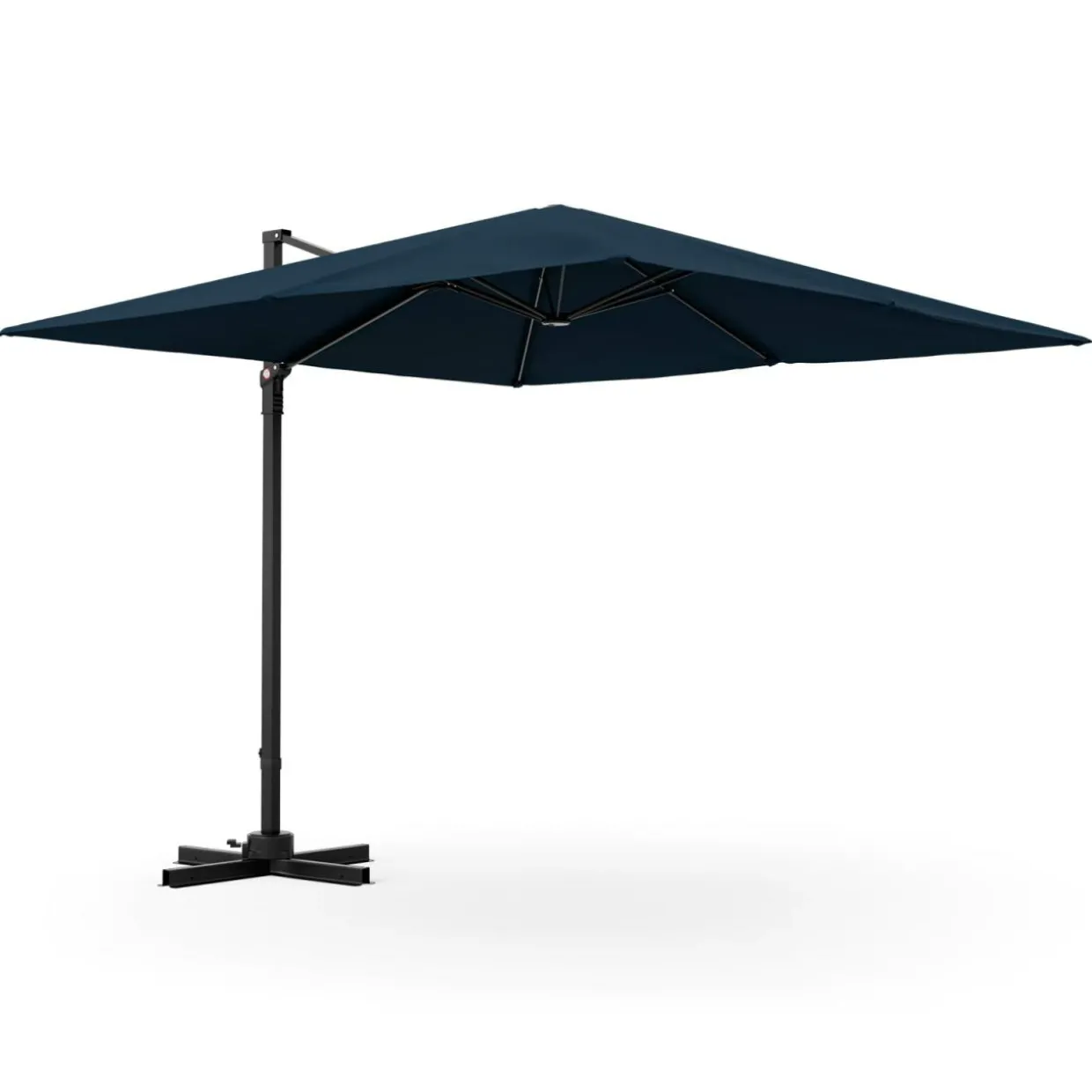 TANGKULA 9.5 FT Cantilever Patio Umbrella, Outdoor Square Offset Umbrella with 360-degree Rotation