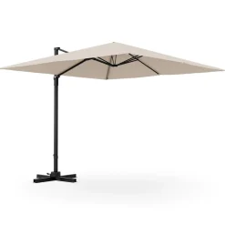 TANGKULA 9.5 FT Cantilever Patio Umbrella, Outdoor Square Offset Umbrella with 360-degree Rotation