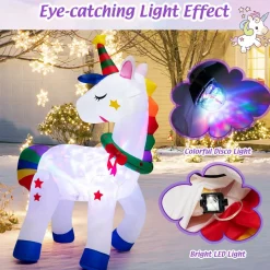 Tangkula 6 FT Christmas Magic Unicorn