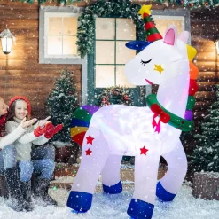 Tangkula 6 FT Christmas Magic Unicorn