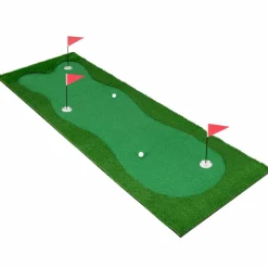 Tangkula 10 FT Golf Putting Green, Large Professional Golf Training Mat with Realistic Artificial Grass Turf