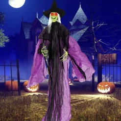 Tangkula 7.2 FT Halloween Animatronic Standing Witch