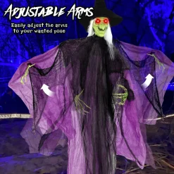 Tangkula 7.2 FT Halloween Animatronic Standing Witch