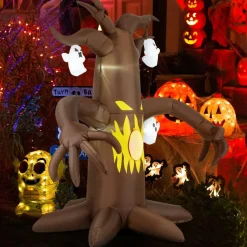 Tangkula 7.8 FT Halloween Inflatable Scary Dead Tree