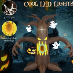Tangkula 7.8 FT Halloween Inflatable Scary Dead Tree