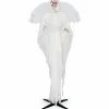 Tangkula 8.3 ft Halloween Standing Haunted Angel, Voice Activated Animatronic Ghost w/Lighted Eyes