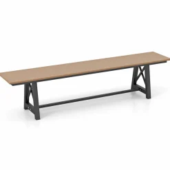 Tangkula 6 FT HDPE Outdoor Bench, Extra Long Patio Picnic Bench for 3-4 People, 1100 lbs Weight Capacity