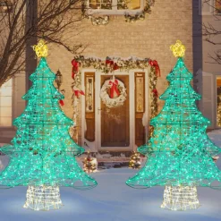 Tangkula 4 FT Lighted Artificial Christmas Tree