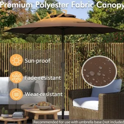 Tangkula 8.5 FT Outdoor Patio Umbrella