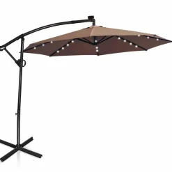 Tangkula 10 FT Patio Offset Umbrella with 360 Degree Rotation