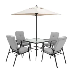 TANGKULA 5 FT Patio Umbrella, Outdoor Table Market Umbrella with Quick-Release Button