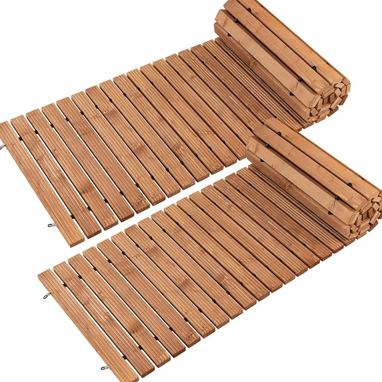 Tangkula 8 ft Roll-Out Garden Fir Wood Pathway