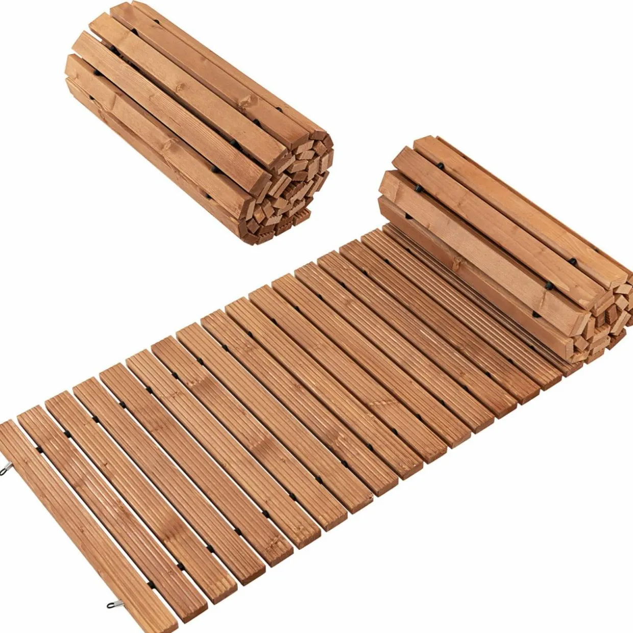 Tangkula 8 ft Roll-Out Garden Fir Wood Pathway