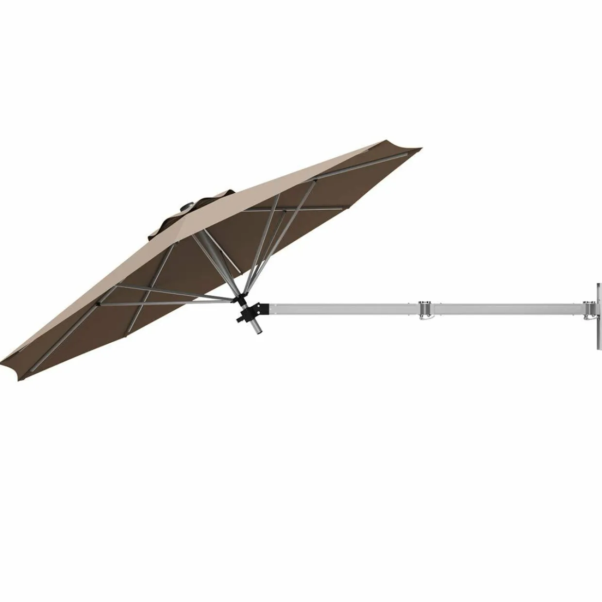 Tangkula 8 FT Wall Mounted Patio Umbrella, Outdoor Wall Umbrella with Adjustable Pole