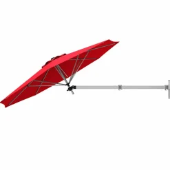 Tangkula 8 FT Wall Mounted Patio Umbrella, Outdoor Wall Umbrella with Adjustable Pole