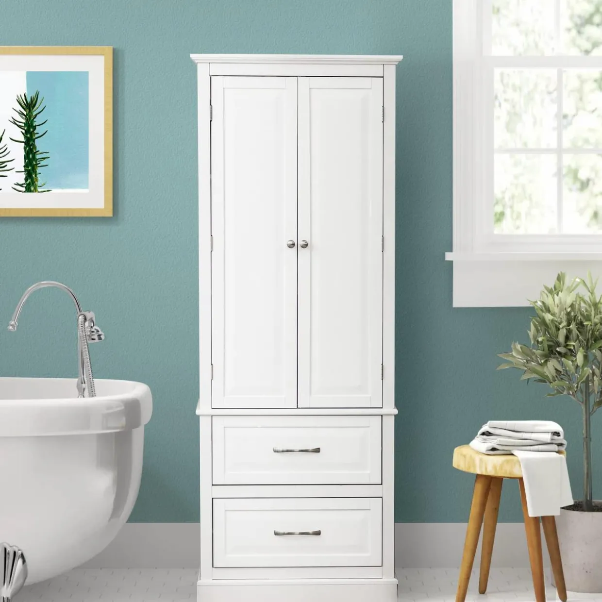 Tangkula 62" H Kitchen Pantry Cupboard