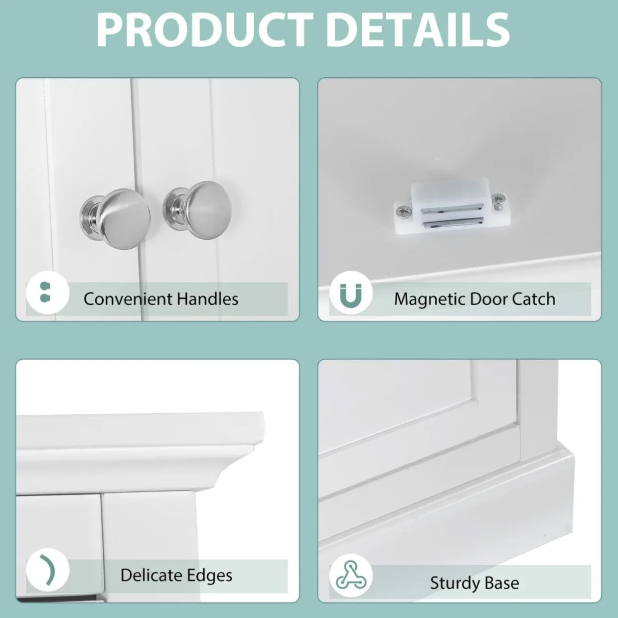 Tangkula 62" H Kitchen Pantry Cupboard