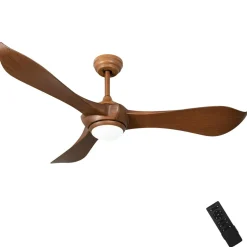 Tangkula 52 Inch Ceiling Fan with Light, Modern Ceiling Fan with 6 Wind Speeds