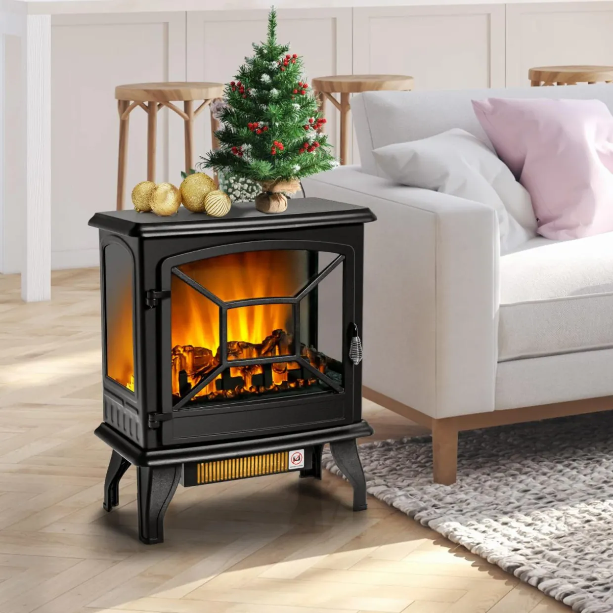 Tangkula 23 Inch Electric Fireplace Stove