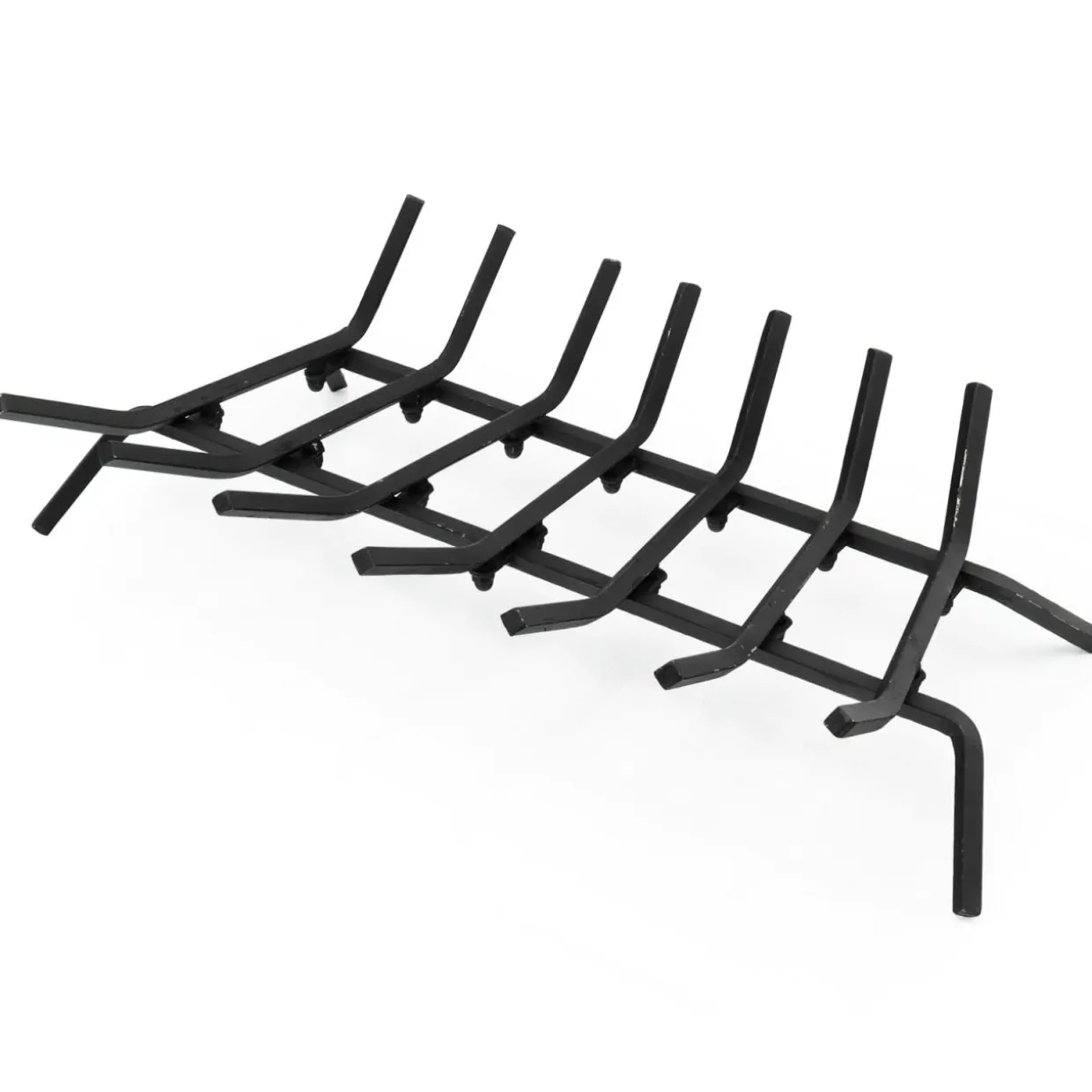 Tangkula 31 Inch Fireplace Grate, 7 Bar Solid Steel Fireplace Log Holder for Indoor Chimney Hearth & Outdoor Fire Pit Camping