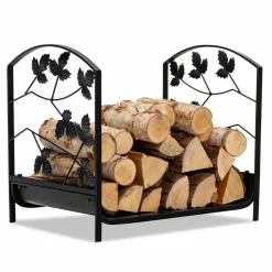 Tangkula 19 Inch Firewood Rack, Decorative Log Holder