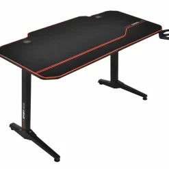 Tangkula 55 Inch Gaming Desk with Free Mouse Pad, T-Shaped Racing Computer Desk