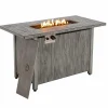 Tangkula 43 Inch Propane Fire Pit Table, Patiojoy 50,000 BTU Outdoor Propane Gas Fire Table