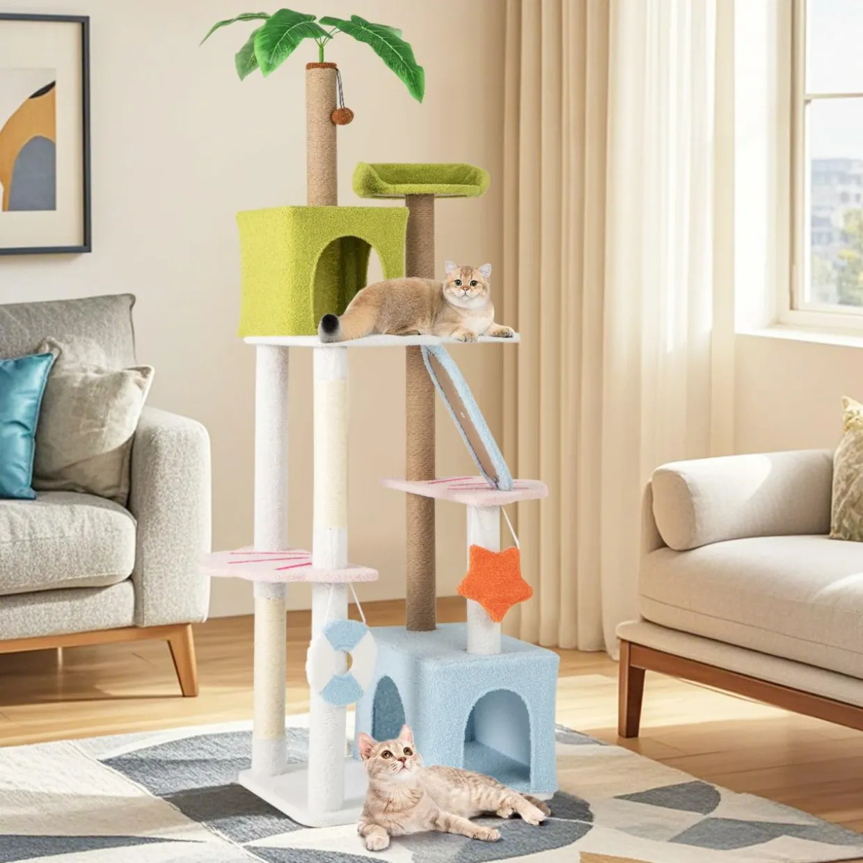 Tangkula 71 Inch Tall Cat Tree