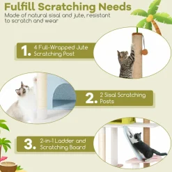 Tangkula 71 Inch Tall Cat Tree
