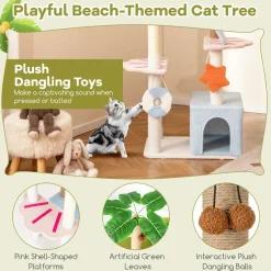Tangkula 71 Inch Tall Cat Tree