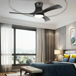 Tangkula 52 Inches Ceiling Fan with LED Light and Remote Control