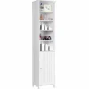 Tangkula 72 Inches Tall Cabinet, Bathroom Free Standing Tower Cabinet with Adjustable Shelves