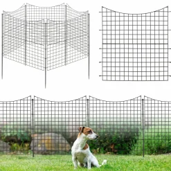 Tangkula 39 in(H) x 14.5 ft(W) Decorative Garden Fence