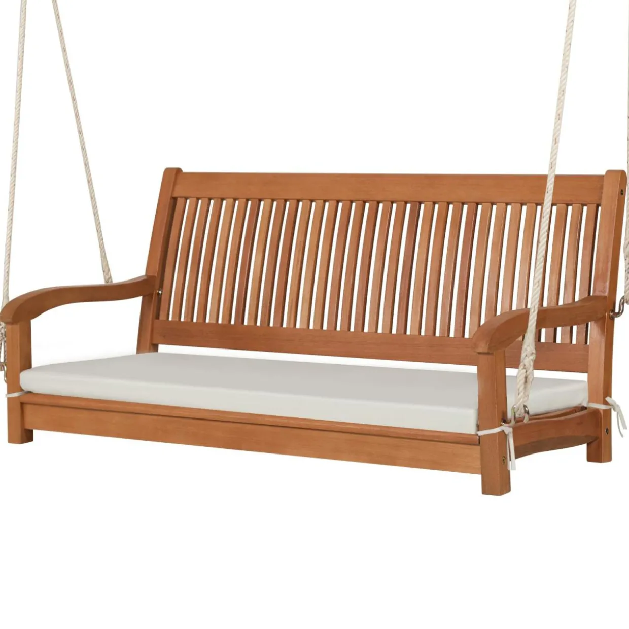 Tangkula 2 Person Hanging Porch Swing with Chains, High Back, Cozy Armrests, Heavy Duty 800Lbs