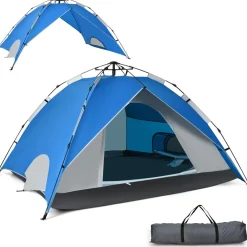 Tangkula 4 Person Pop up Camping Tent
