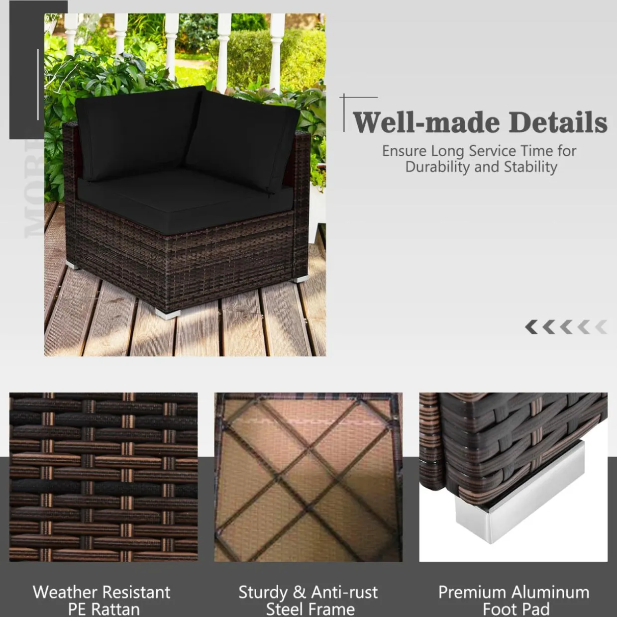 Tangkula 7 Piece Patio Furniture Set with Fire Pit Table, 30 Inches 50,000 BTU Propane Fire Pit Table