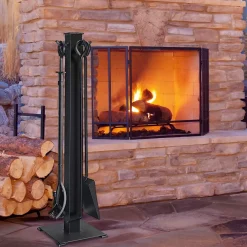 Tangkula 5 Pieces Fireplace Tools