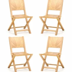 Tangkula 2/4 Pieces Folding Patio Chairs(Sun Back)
