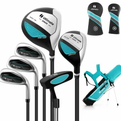 Tangkula 7 Pieces Junior Golf Club Set for Kids Age 11-13 Right Hand, Children