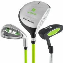 Tangkula 3 Pieces Junior Golf Club Set for Children Right Hand