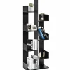 Tangkula 8 Shelf Bookshelf, Wood Bookcase with 8 Book Shelves