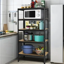 Tangkula 72" Storage Shelves, Heavy Duty Steel Frame 5-Tier Garage Shelf