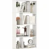 Tangkula 5 Tier Geometric Bookshelf, 48