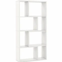 Tangkula 5 Tier Geometric Bookshelf, 48