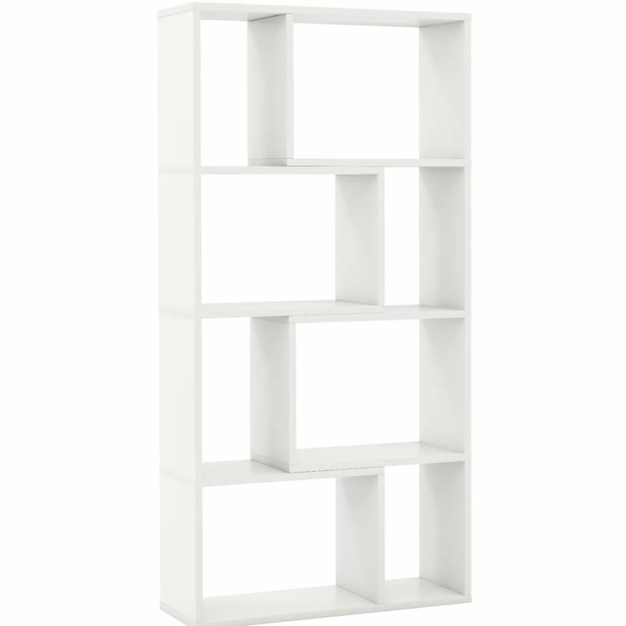 Tangkula 5 Tier Geometric Bookshelf, 48