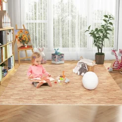 Tangkula 12 Tiles Exercise Foam Mats with Border, 48 SQ FT EVA Interlocking Flooring Mats for Exercise Equipment