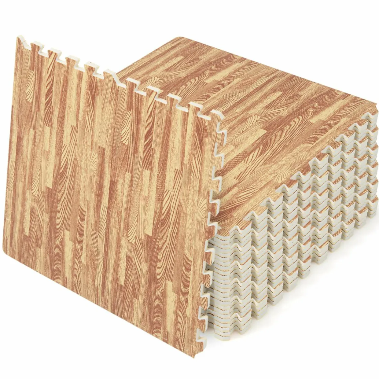 Tangkula 25 Tiles Foam Flooring Mats with Border