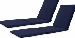 Tangkula 72” x 23” Chaise Lounge Cushion, Tri-Fold Lounger Pad with Hook & Loop Fasteners